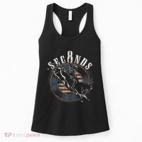 Cowboy Bull Riding Eight Seconds Rider Usa Flag Women's Tank Top thumb 0