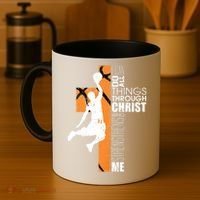 Christian Basketball Religious Bible Verse Philippians 4:13 Coffee Mug thumb 4