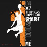 Christian Basketball Religious Bible Verse Philippians 4:13 Women's Hoodie thumb 2