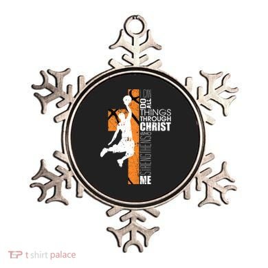 Christian Basketball Religious Bible Verse Philippians 4:13 Ornament