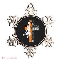 Christian Basketball Religious Bible Verse Philippians 4:13 Ornament thumb 0