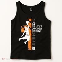 Christian Basketball Religious Bible Verse Philippians 4:13 Tank Top thumb 2