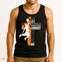 Christian Basketball Religious Bible Verse Philippians 4:13 Tank Top thumb 3
