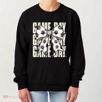Coquette Bow Soccer Funny Game Day Soccer Women's Sweatshirt thumb 0