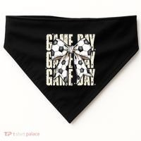 Coquette Bow Soccer Funny Game Day Soccer USA-Made Doggie Bandana thumb 0