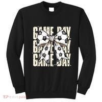 Coquette Bow Soccer Funny Game Day Soccer Sweatshirt thumb 0