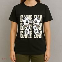 Coquette Bow Soccer Funny Game Day Soccer T-Shirt thumb 4