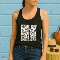 Coquette Bow Soccer Funny Game Day Soccer Women's Tank Top thumb 2