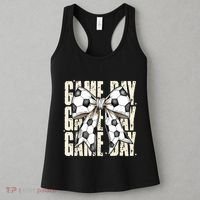 Coquette Bow Soccer Funny Game Day Soccer Women's Tank Top thumb 3