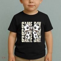 Coquette Bow Soccer Funny Game Day Soccer Toddler T-Shirt thumb 2