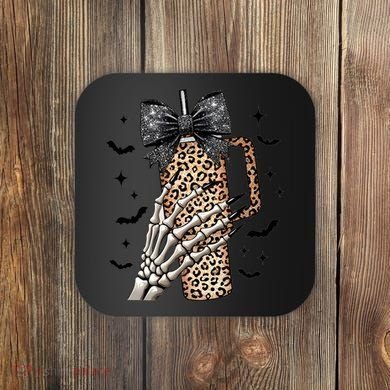 Coquette Bow Skeleton Bougie Coaster