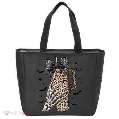 Coquette Bow Skeleton Bougie Tote Bag