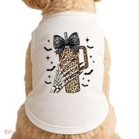 Coquette Bow Skeleton Bougie Doggie Tank thumb 0
