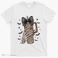 Coquette Bow Skeleton Bougie T-Shirt thumb 0