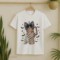 Coquette Bow Skeleton Bougie T-Shirt thumb 2