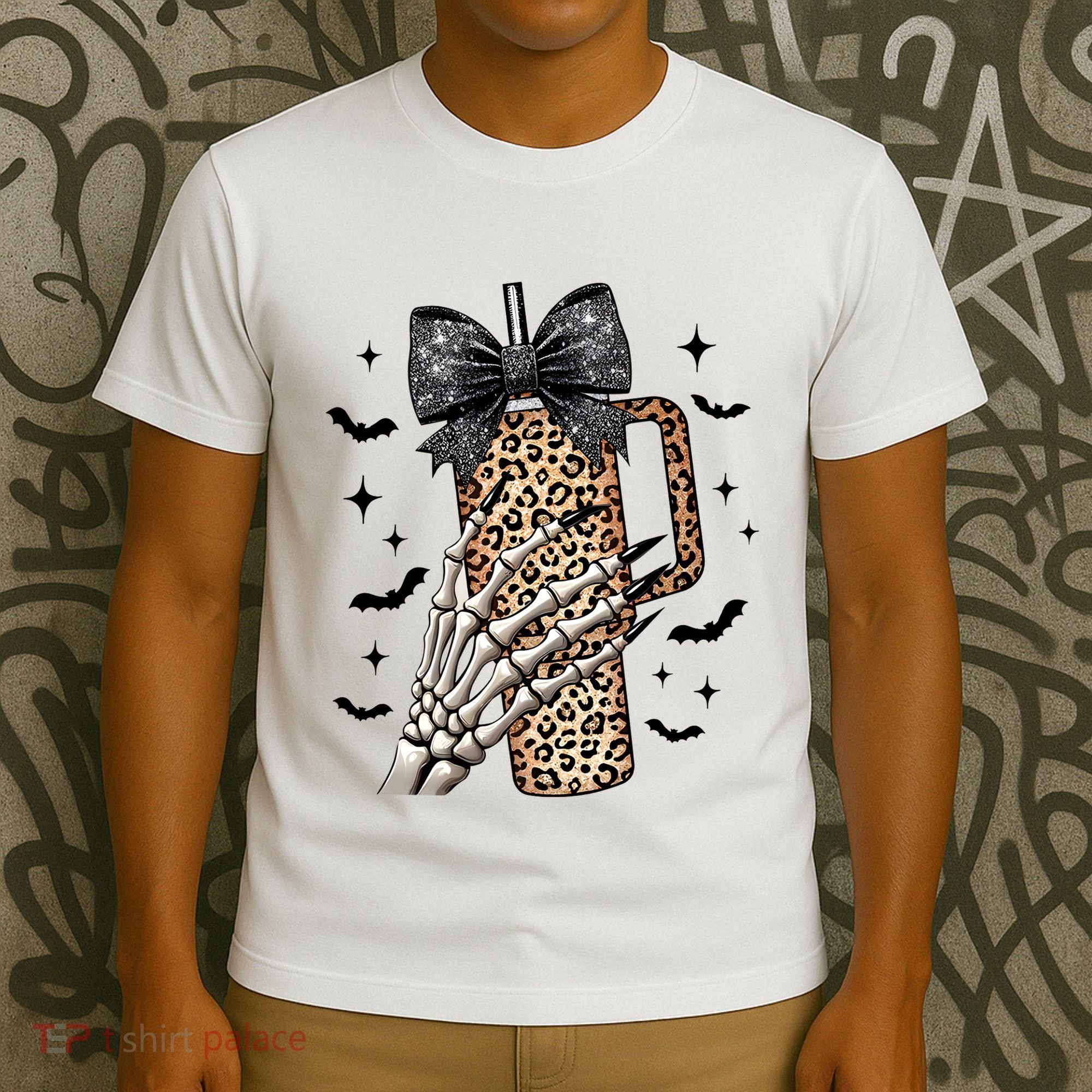 Coquette Bow Skeleton Bougie T-Shirt
