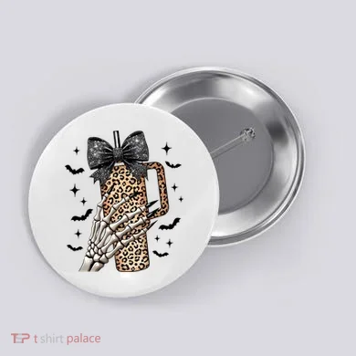 Coquette Bow Skeleton Bougie Button