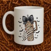 Coquette Bow Skeleton Bougie Coffee Mug thumb 2