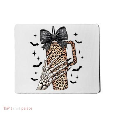 Coquette Bow Skeleton Bougie Mousepad