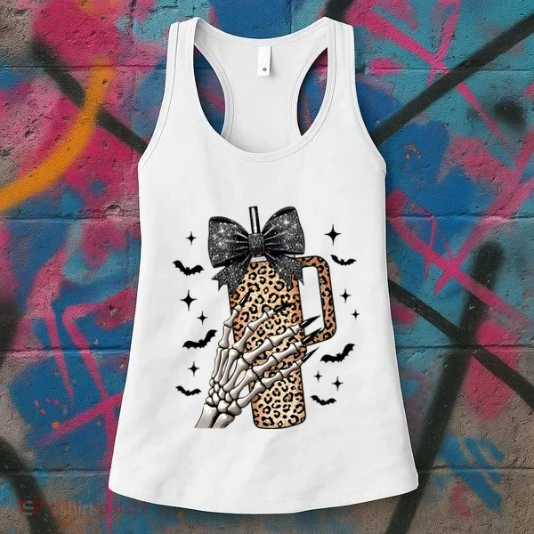 Coquette Bow Skeleton Bougie Women's Tank Top