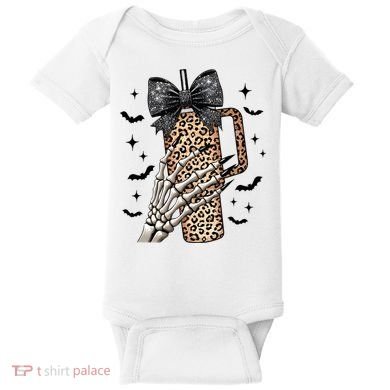 Coquette Bow Skeleton Bougie Baby Bodysuit