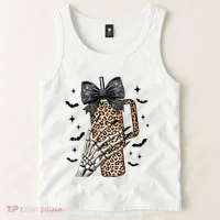 Coquette Bow Skeleton Bougie Tank Top thumb 2
