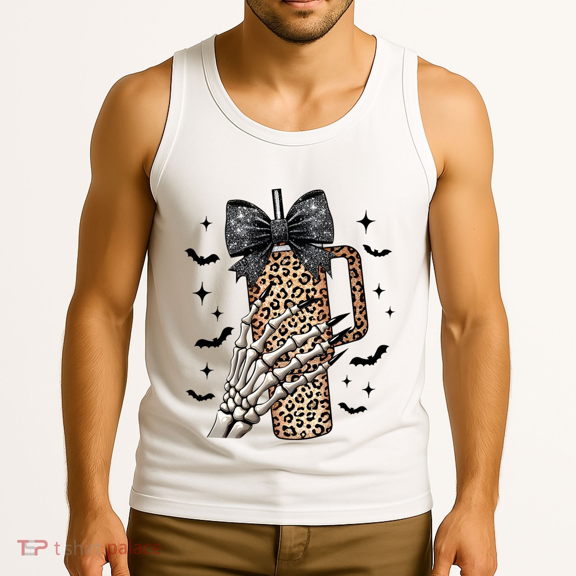 Coquette Bow Skeleton Bougie Tank Top