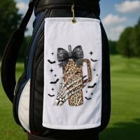 Coquette Bow Skeleton Bougie Golf Towel thumb 2