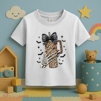 Coquette Bow Skeleton Bougie Toddler T-Shirt thumb 3