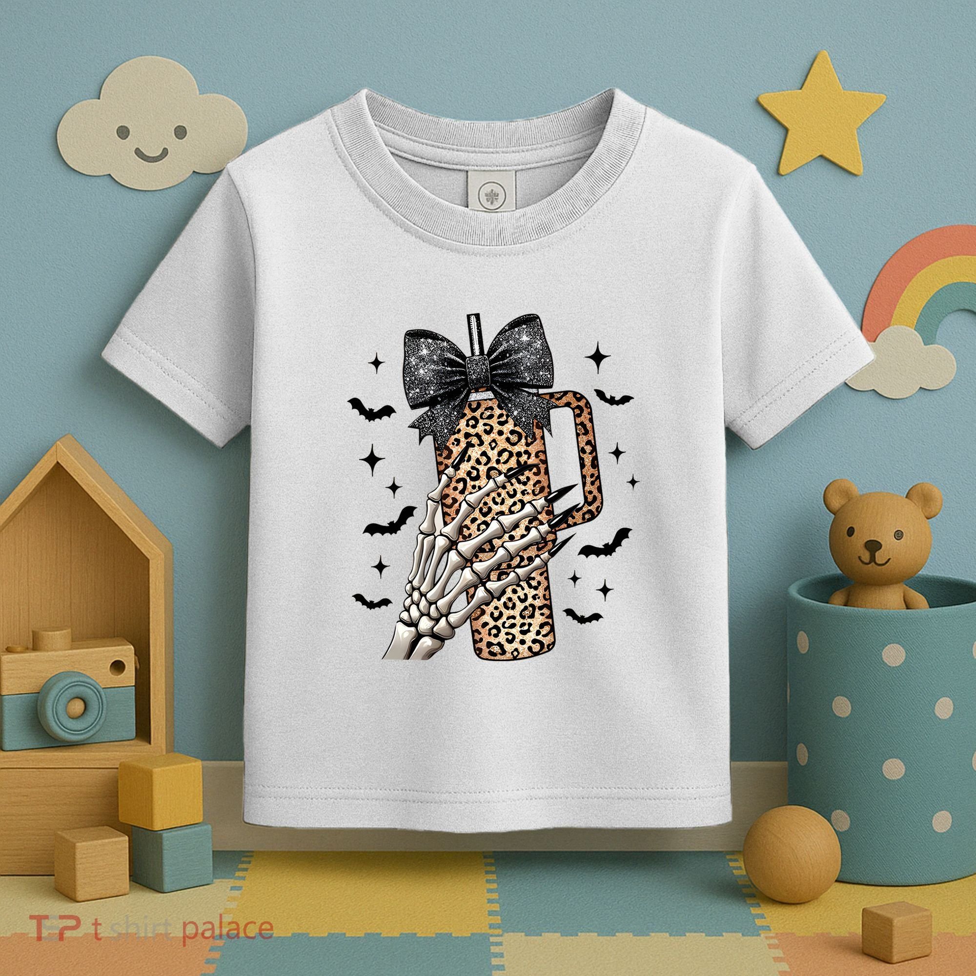 Coquette Bow Skeleton Bougie Toddler T-Shirt