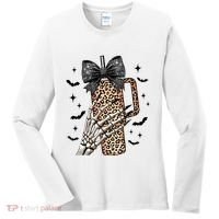 Coquette Bow Skeleton Bougie Women's Long Sleeve Shirt thumb 0