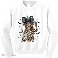 Coquette Bow Skeleton Bougie Kids Sweatshirt thumb 0