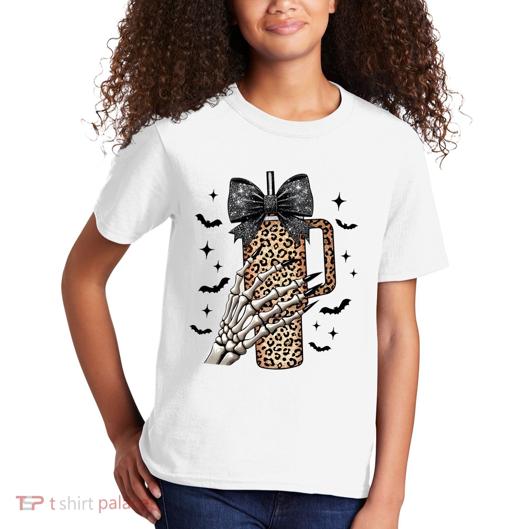 Coquette Bow Skeleton Bougie Kids T-Shirt