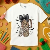Coquette Bow Skeleton Bougie Kids T-Shirt thumb 3