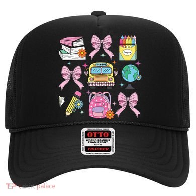 Coquette Bow Student Teacher Happy First Day Back To School Hat