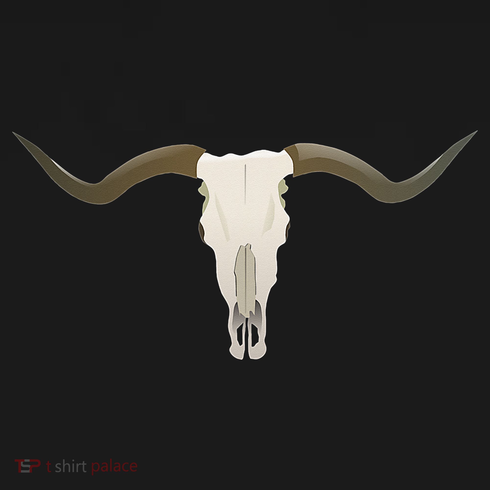 Cow Bull Steer Skull Cattle Longhorn Western Ornament