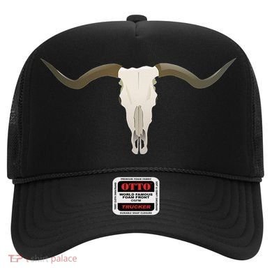 Cow Bull Steer Skull Cattle Longhorn Western Hat