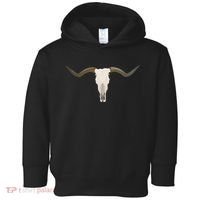 Cow Bull Steer Skull Cattle Longhorn Western Toddler Hoodie thumb 0
