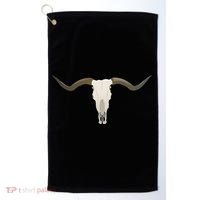 Cow Bull Steer Skull Cattle Longhorn Western Golf Towel thumb 0