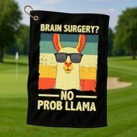 Cute Brain Surgery For Get Well Soon Recovery Golf Towel thumb 1