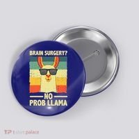 Cute Brain Surgery For Get Well Soon Recovery Button thumb 0