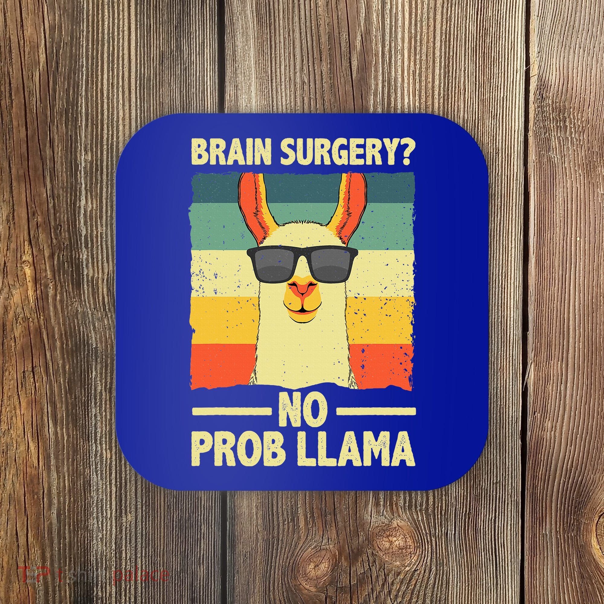 Cute Brain Surgery For Get Well Soon Recovery Coaster
