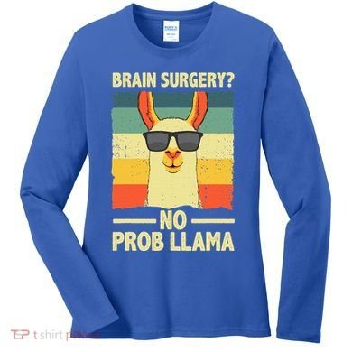 Cute Brain Surgery For Get Well Soon Recovery Women's Long Sleeve Shirt