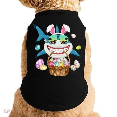 Cute Bunny Shark Easter funny easter day Doggie Tank