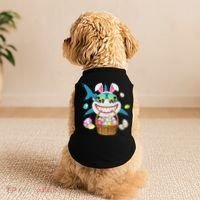 Cute Bunny Shark Easter funny easter day Doggie Tank thumb 2