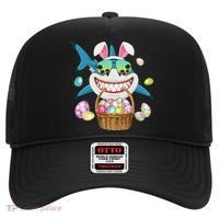 Cute Bunny Shark Easter funny easter day Hat thumb 0
