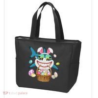 Cute Bunny Shark Easter funny easter day Tote Bag thumb 3