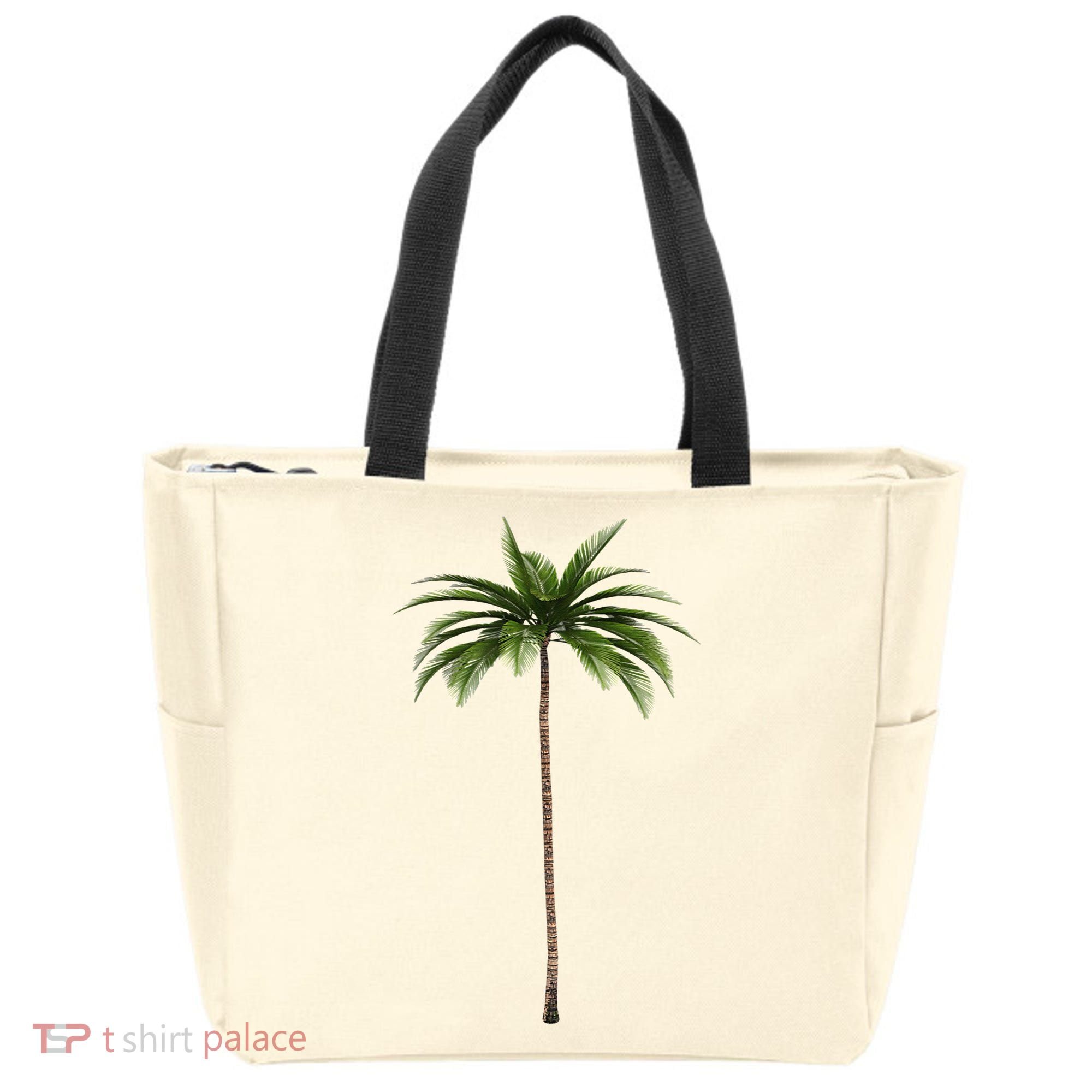 Cool Beach Summer Vacation Tropical Palm Tree Tote Bag