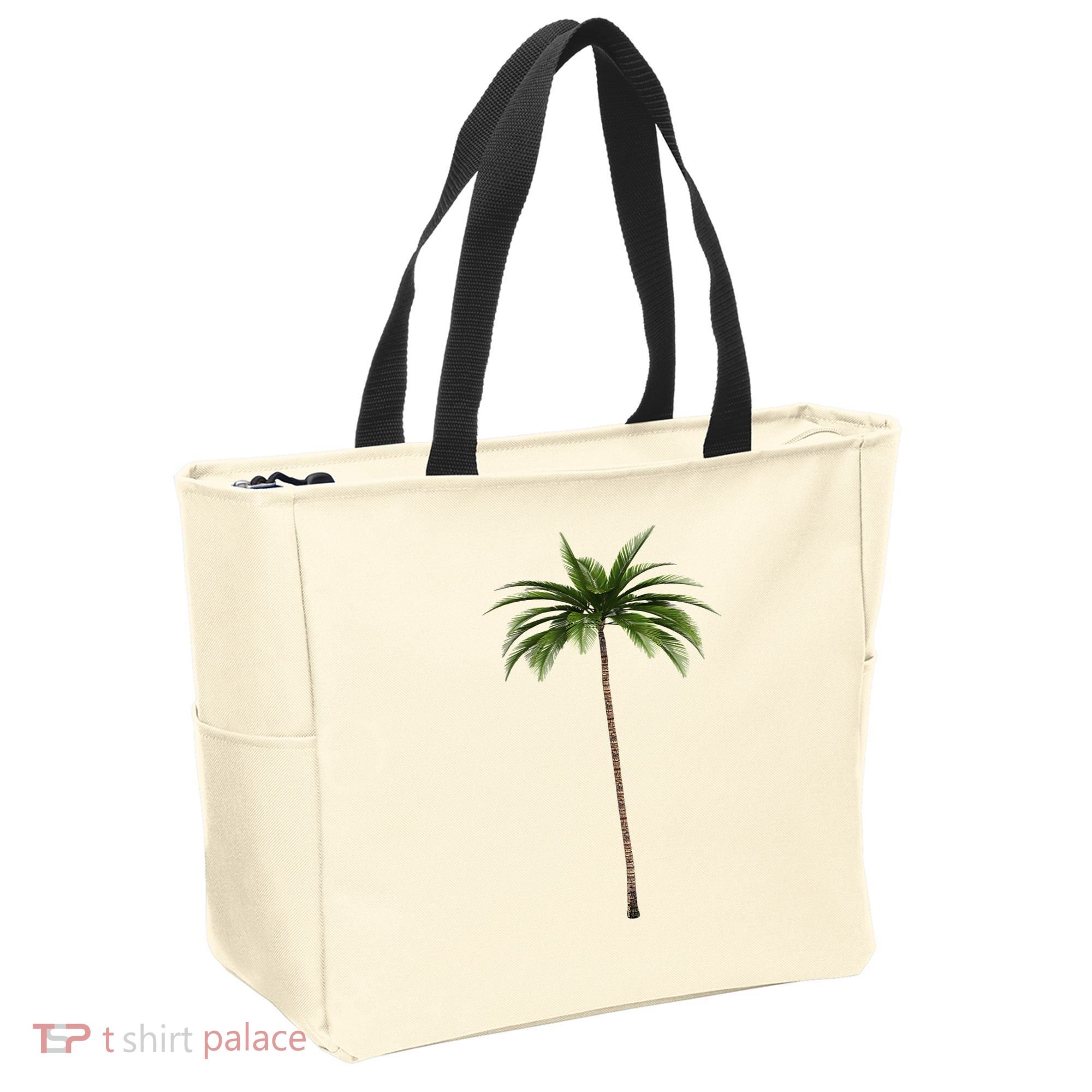 Cool Beach Summer Vacation Tropical Palm Tree Tote Bag
