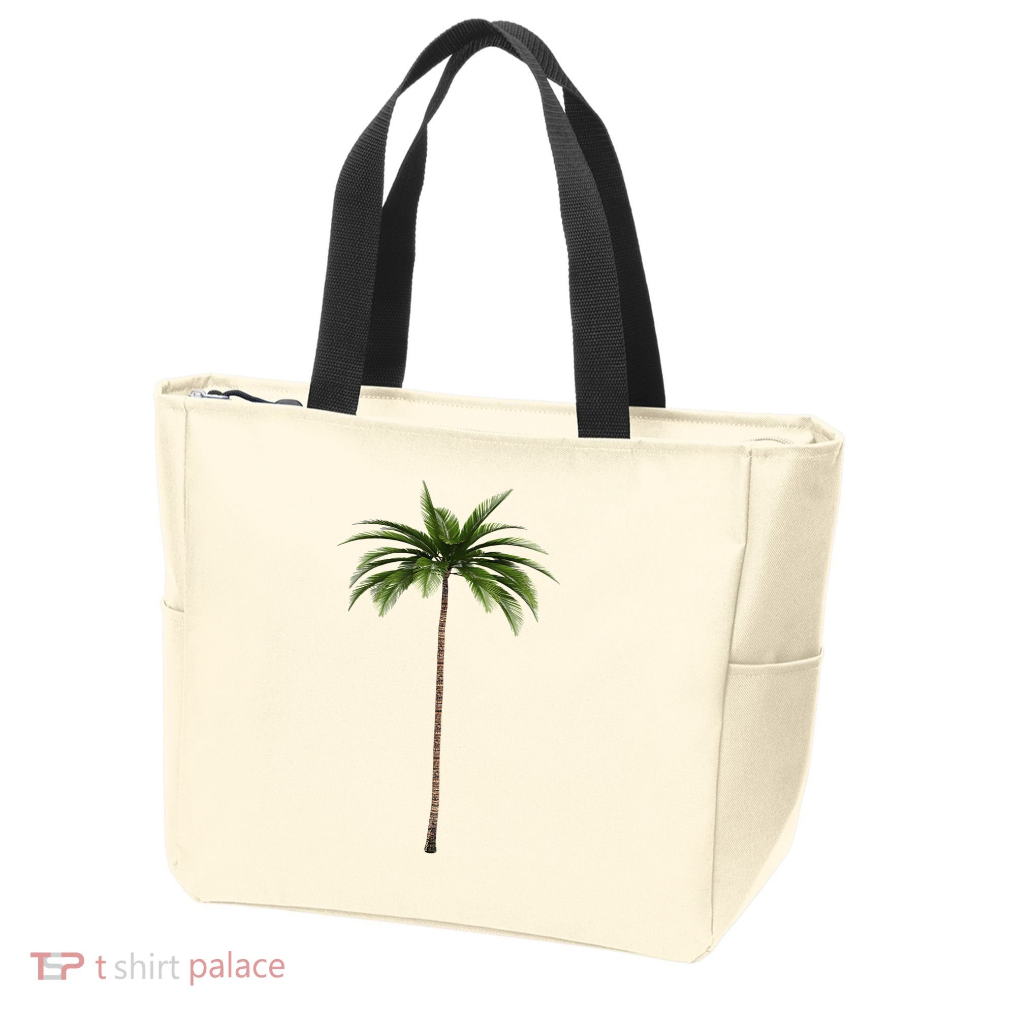 Cool Beach Summer Vacation Tropical Palm Tree Tote Bag